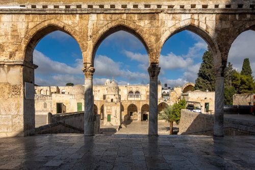 Jerusalem: Torbogen auf dem Tempelberg