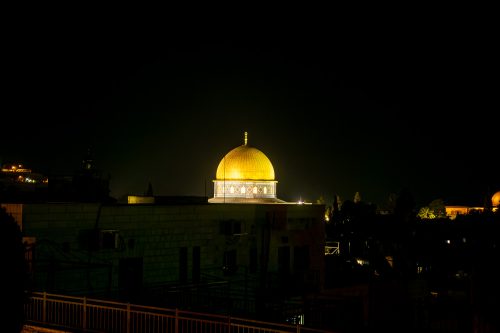 Jerusalem: Felsendom am Abend