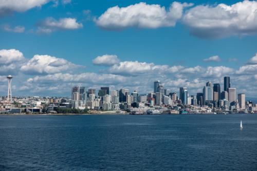 Seattle: Links die Space Needle