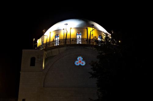 Hurva-Synagoge bei Nacht