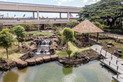 Oahu, Honolulu, Park im Flughafen