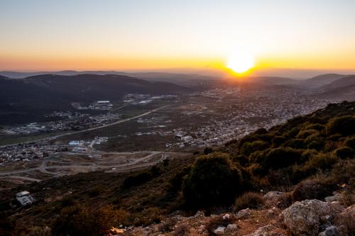 Sonnenuntergang auf dem Golan