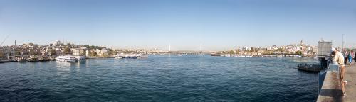 Panorama von der Galata-Brücke