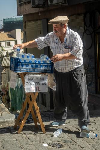 Wasserverkäufer in Galata