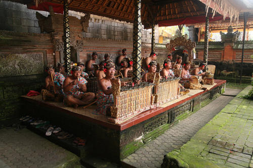 Gamelan-Orchester beim Barong-Tanz