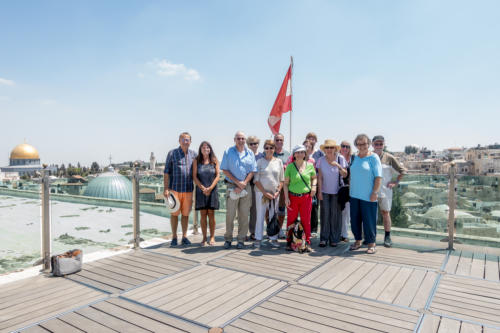 Jerusalem - Die Gruppe auf dem Dach des Österreichischen Hospizes