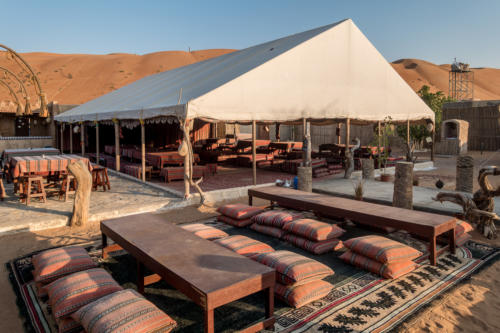 Camp Sama Al Wasil, Restaurant-Zelt
