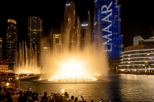 Dubai: Burj Khalifa am Abend