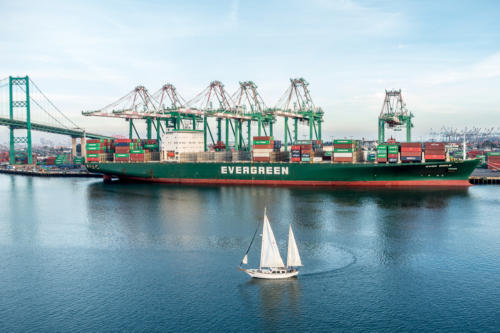 USA, Los Angeles: Containerhafen