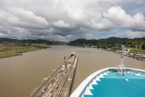 Panamakanal: Ausgangs der Pedro-Miguel-Schleuse